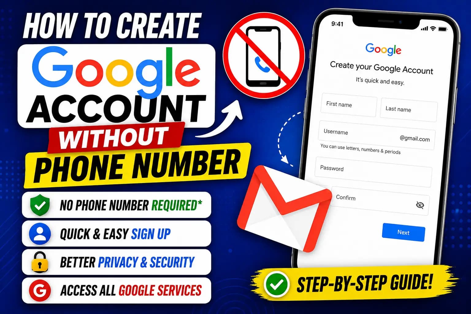 How to Create Google Account Without Phone Number (2026 Guide)